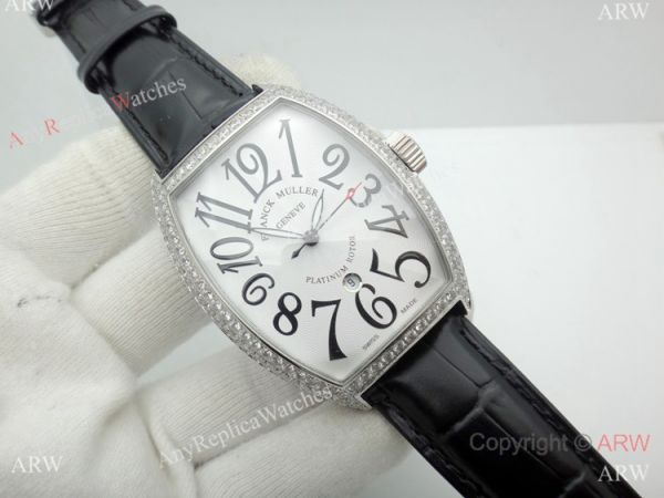 Franck Muller Platinum Rotor SS Diamond Case Watch Best Knock off Watches China Franck Muller Platinum Rotor SS Diamond Case Watch Best Knock off Watches China