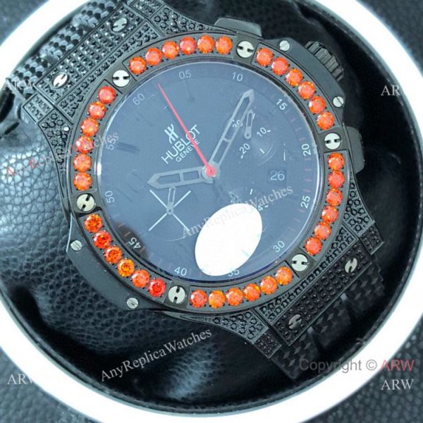 Swiss 7750 Hublot Big Bang Evolution Diamond Replica Watch All Black Swiss 7750 Hublot Big Bang Evolution Diamond Replica Watch All Black