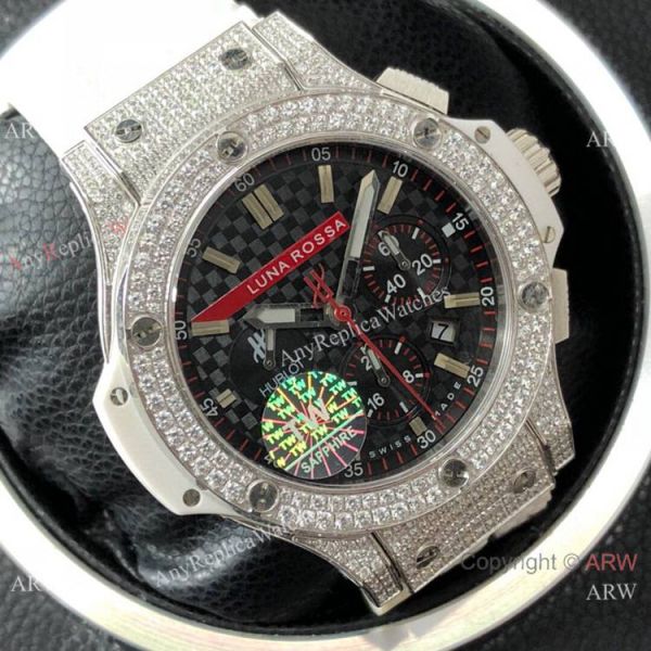 Swiss Hublot LUNA ROSSA Replica Watch Diamond Case 7750 Movement Swiss Hublot LUNA ROSSA Replica Watch Diamond Case 7750 Movement