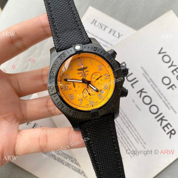 New Style Breitling Avenger Yellow Dial Chronograph Watch New Style Breitling Avenger Yellow Dial Chronograph Watch