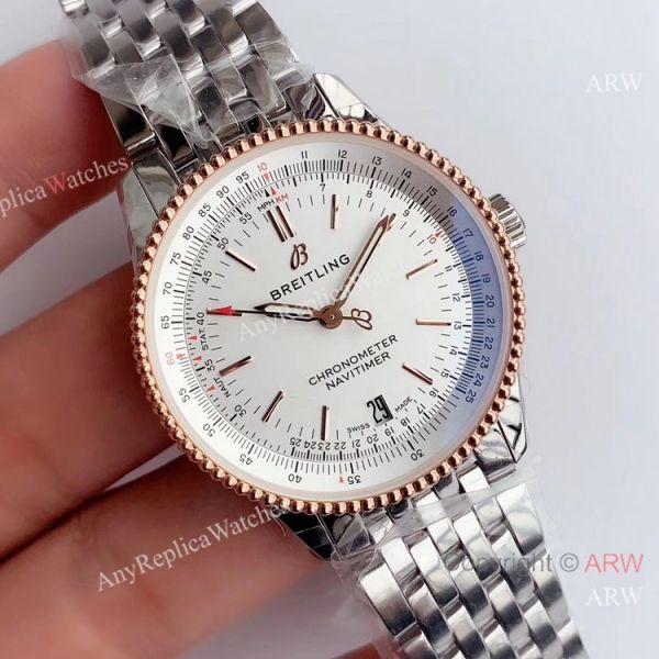 Highest Quality Breitling Navitimer 1 Swiss 2824 Watch Rose Gold Bezel Highest Quality Breitling Navitimer 1 Swiss 2824 Watch Rose Gold Bezel