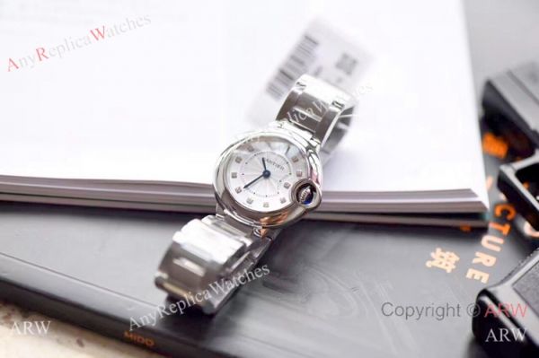 V6 Factory Swiss Cartier Ballon Bleu WE902073 Diamond Markers Watch 28mm V6 Factory Swiss Cartier Ballon Bleu WE902073 Diamond Markers Watch 28mm