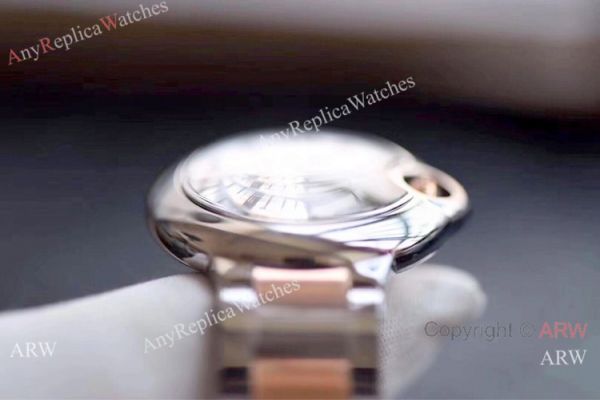 V6 Factory Cartier Ballon Bleu Two Tone Rose Gold Diamond Watch 28mm V6 Factory Cartier Ballon Bleu Two Tone Rose Gold Diamond Watch 28mm