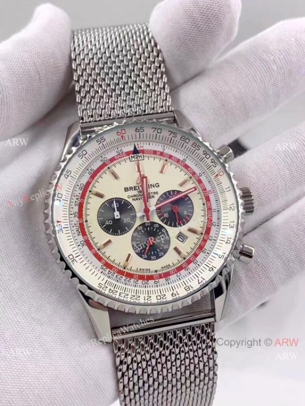 Replica Breitling Navitimer B01 TWA Stainless Steel Cream Dial Watch -2020 New Replica Breitling Navitimer B01 TWA Stainless Steel Cream Dial Watch -2020 New