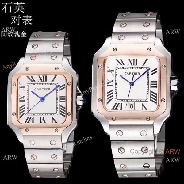 New Replica Cartier Santos de Cartier Lover Watch Rose Gold Quartz New Replica Cartier Santos de Cartier Lover Watch Rose Gold Quartz