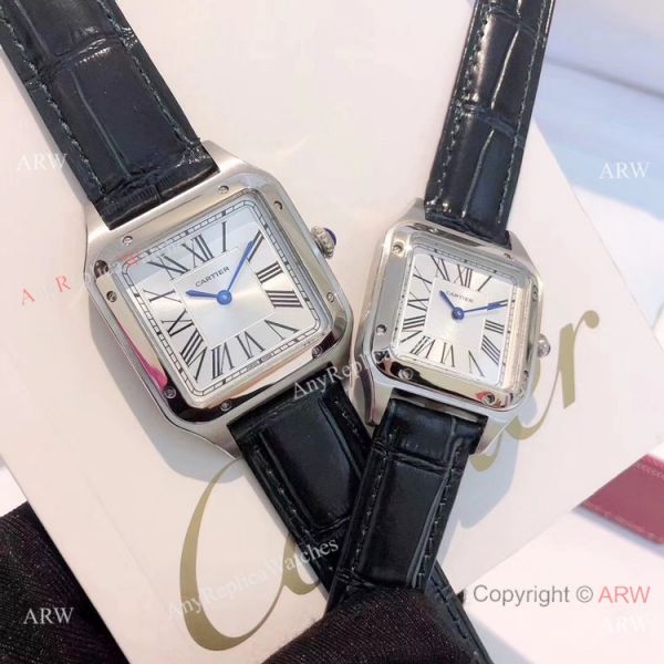 Top Cartier Santos-Dumont Lover Red Leather Strap / New Cartier Watches Top Cartier Santos-Dumont Lover Red Leather Strap / New Cartier Watches