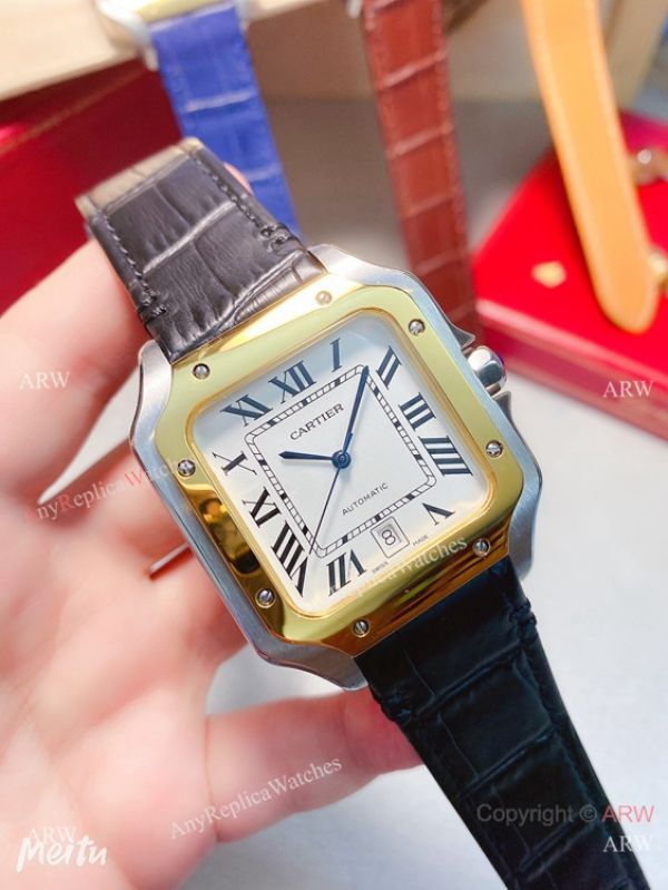 New Replica Cartier Santos 2-Tone 38mm Watch Automatic Movement New Replica Cartier Santos 2-Tone 38mm Watch Automatic Movement