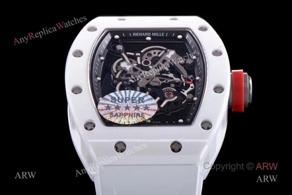 KV Factory Swiss Richard Mille Bubba Watson Watch RM055 White Ceramic Mens Watch KV Factory Swiss Richard Mille Bubba Watson Watch RM055 White Ceramic Mens Watch