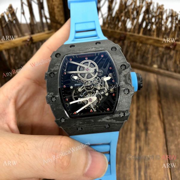 Swiss Quality Richard Mille Rm27-02 Copy Watches Carbon Green Rubber Strap Swiss Quality Richard Mille Rm27-02 Copy Watches Carbon Green Rubber Strap