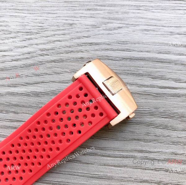 Best Quality Copy Tag Heuer Carrera Heuer 01 Watch Red Rubber Strap Best Quality Copy Tag Heuer Carrera Heuer 01 Watch Red Rubber Strap