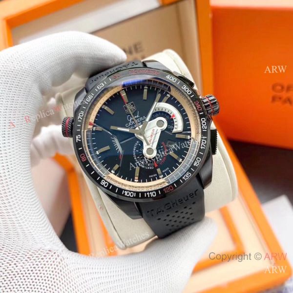 Copy Tag Heuer Grand Carrera Calibre 36 White Face Watch Rubber Strap Copy Tag Heuer Grand Carrera Calibre 36 White Face Watch Rubber Strap