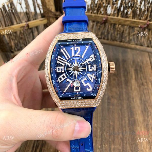 Copy Franck Muller Geneve Vanguard Diamond Watch Rose Gold Black Dial Copy Franck Muller Geneve Vanguard Diamond Watch Rose Gold Black Dial