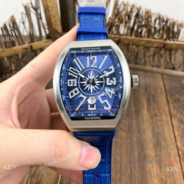 Knockoff Franck Muller Vanguard V45 Men Watch SS Black Arabic Dial Knockoff Franck Muller Vanguard V45 Men Watch SS Black Arabic Dial