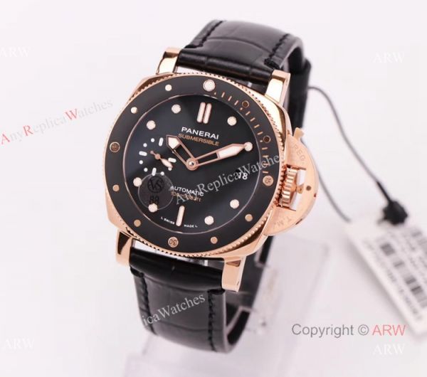 New VS Factory Panerai Submersible 42mm PAM00974 Rose Gold Black Ceramic Swiss Replica Watch New VS Factory Panerai Submersible 42mm PAM00974 Rose Gold Black Ceramic Swiss Replica Watch
