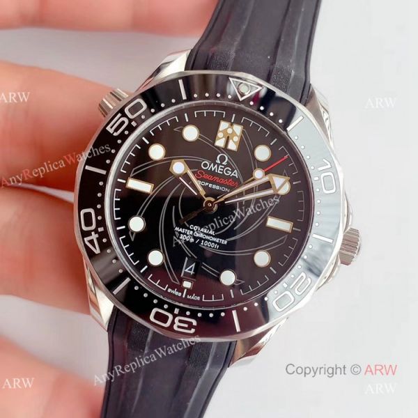 OM Factory Omega Seamaster Diver 300m Black Rubber Strap Omega 007 Replica Watch OM Factory Omega Seamaster Diver 300m Black Rubber Strap Omega 007 Replica Watch