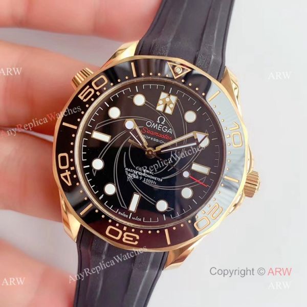 OM Factory Omega Seamaster Diver 300m 007 Limited Edition Black Rubber Strap Watch OM Factory Omega Seamaster Diver 300m 007 Limited Edition Black Rubber Strap Watch