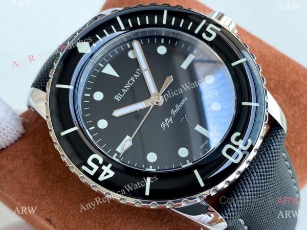 Best Copy Blancpain Fifty Fathoms Watch Black Bezel Citizen 8215 Best Copy Blancpain Fifty Fathoms Watch Black Bezel Citizen 8215