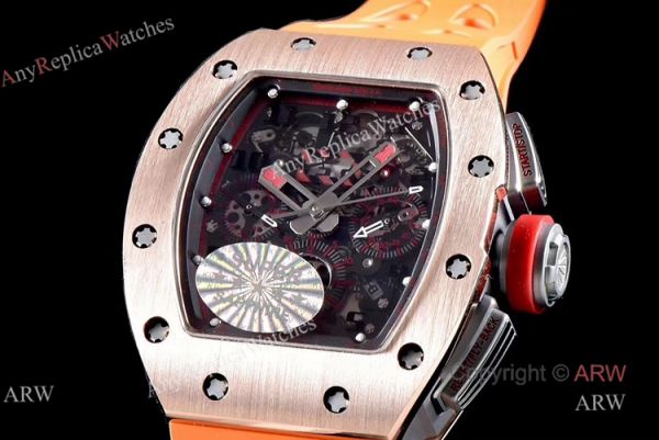 KV Factory Knockoff Richard Mille RM 011 Rose Gold Red Demon Flyback Chronograph Watch KV Factory Knockoff Richard Mille RM 011 Rose Gold Red Demon Flyback Chronograph Watch