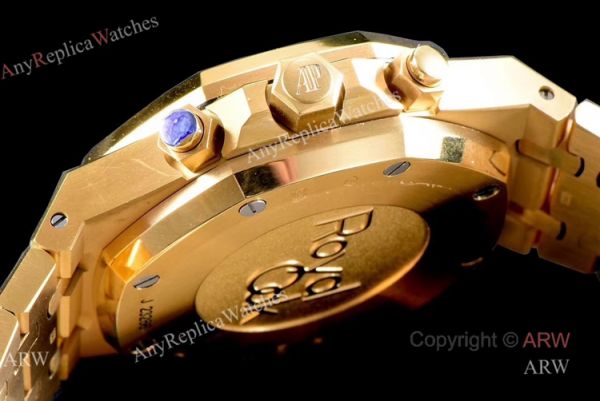 OM Factory Swiss Replica Audemars Piguet Royal Oak 26331 All Gold Chronograph Watch OM Factory Swiss Replica Audemars Piguet Royal Oak 26331 All Gold Chronograph Watch