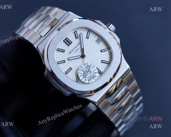 JH Factory Swiss Replica Patek Philippe Nautilus Stainless Steel Mens Watches JH Factory Swiss Replica Patek Philippe Nautilus Stainless Steel Mens Watches