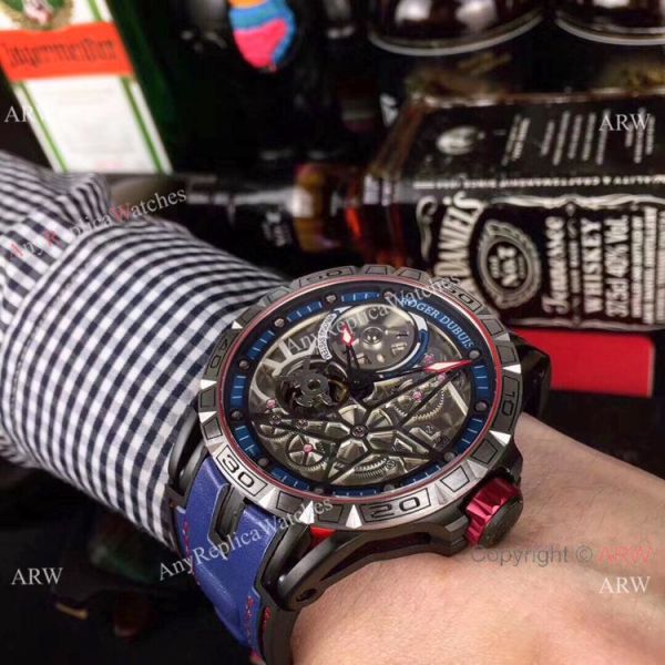 Roger Dubuis Excalibur Spider Black Plated Titanium Case Replica Watch Roger Dubuis Excalibur Spider Black Plated Titanium Case Replica Watch