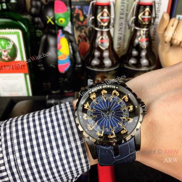 Copy Roger Dubuis Excalibur Knights Of The Round Table II watch All Black Copy Roger Dubuis Excalibur Knights Of The Round Table II watch All Black