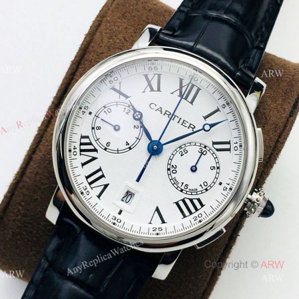 (GZF) 1:1 Cartier Watch Copy Rotonde De Cartier Stainless Steel Chronograph Watch (GZF) 1:1 Cartier Watch Copy Rotonde De Cartier Stainless Steel Chronograph Watch