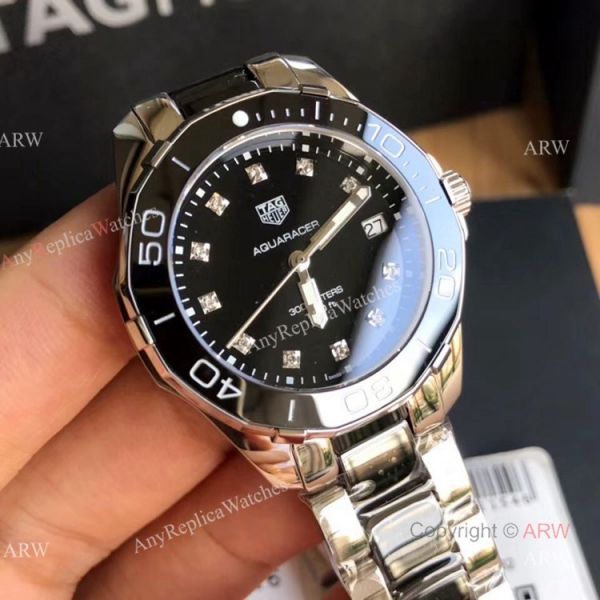 Swiss Grade Replica Tag Heuer Aquaracer 2020 Black Dial Ceramic Diamonds Watch Swiss Grade Replica Tag Heuer Aquaracer 2020 Black Dial Ceramic Diamonds Watch
