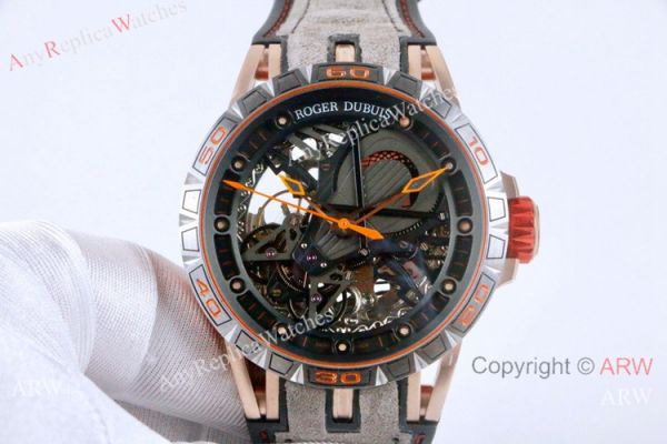 High Quality Roger Dubuis Excalibur Aventador S Rose Gold Watches 46mm High Quality Roger Dubuis Excalibur Aventador S Rose Gold Watches 46mm