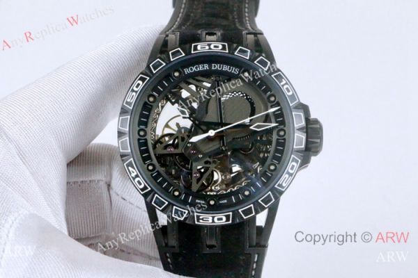 AAA Copy Roger Dubuis Excalibur Aventador S Automatic Watches Black DLC AAA Copy Roger Dubuis Excalibur Aventador S Automatic Watches Black DLC