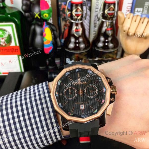 Replica Admirals Cup AC-One Corum Watch Rose Gold Chronograph Replica Admirals Cup AC-One Corum Watch Rose Gold Chronograph
