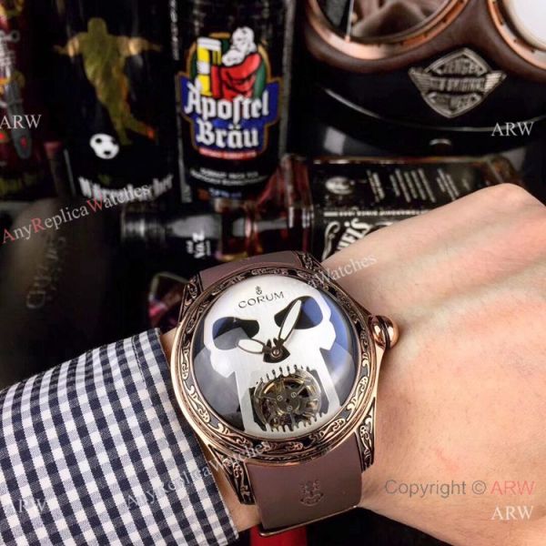 AAA Replica Corum Bubble Skull Watch Rose Gold &8216;Tattoo Rubber Strap AAA Replica Corum Bubble Skull Watch Rose Gold &8216;Tattoo Rubber Strap