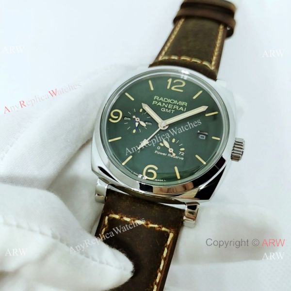 Copy Panerai Radiomir GMT Power Reserve PAM999 Watch SS Dark Green dial Copy Panerai Radiomir GMT Power Reserve PAM999 Watch SS Dark Green dial