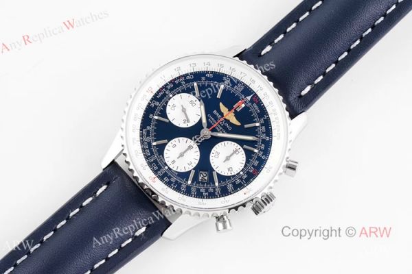 BLS Factory New Replica Breitling Navitimer B01 43mm Blue Dial Chronograph Watch BLS Factory New Replica Breitling Navitimer B01 43mm Blue Dial Chronograph Watch