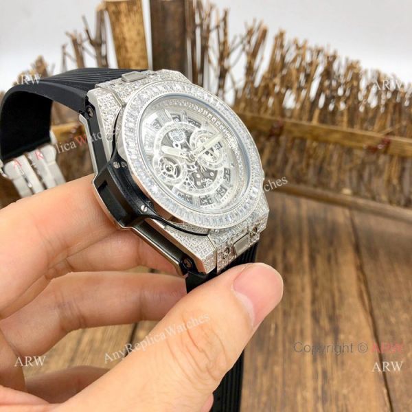 Top Replica Hublot Big Bang Unico Sapphire Full Diamond Watch 45mm Top Replica Hublot Big Bang Unico Sapphire Full Diamond Watch 45mm