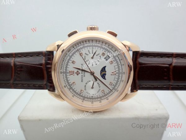 Grade 1A Replica Patek Philippe Geneve Complications Rose Gold SWISS 9100 Watch 42mm Grade 1A Replica Patek Philippe Geneve Complications Rose Gold SWISS 9100 Watch 42mm