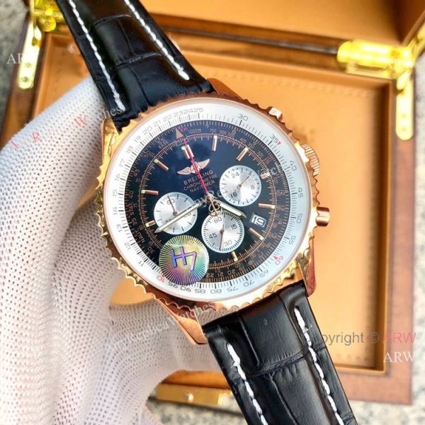 High Quality Breitling Navitimer 01 46mm Watch Rose Gold Case High Quality Breitling Navitimer 01 46mm Watch Rose Gold Case