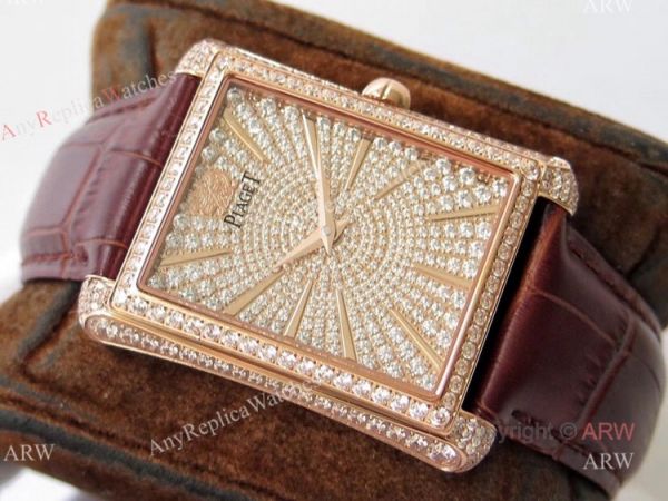 Best Quality Replica Piaget Emperador Diamond Rose Gold Mens Watch Best Quality Replica Piaget Emperador Diamond Rose Gold Mens Watch