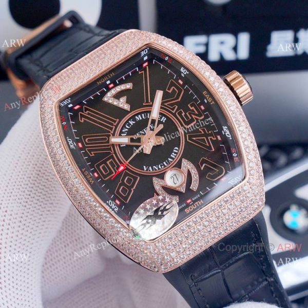 Best Replica Franck Muller Vanguard Yachting v45 Diamond Rose Gold Dial Watches Best Replica Franck Muller Vanguard Yachting v45 Diamond Rose Gold Dial Watches