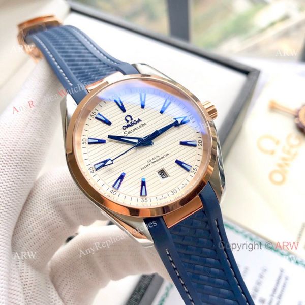 Copy Omega Seamaster Aqua Terra 150M Watches 41mm Rose Gold Copy Omega Seamaster Aqua Terra 150M Watches 41mm Rose Gold