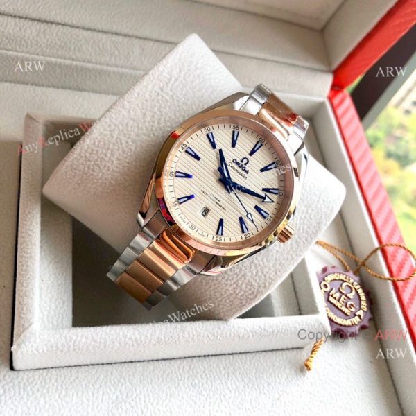 Omega Seamaster Aqua Terra 150 m 41mm Watches Two Tone Rose Gold Omega Seamaster Aqua Terra 150 m 41mm Watches Two Tone Rose Gold