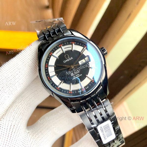 Replica Omega De Ville Hour Vision Brown Dial Watches 41MM Replica Omega De Ville Hour Vision Brown Dial Watches 41MM