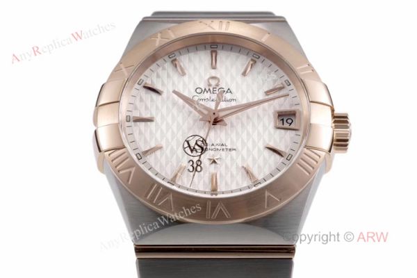 New Omega Constellation Rose Gold Mens Watches Best Replica VSF Omega New Omega Constellation Rose Gold Mens Watches Best Replica VSF Omega