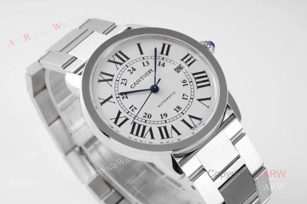 Best Copy MenS Cartier Watch Ronde De Cartier Stainless Steel Watch Best Copy MenS Cartier Watch Ronde De Cartier Stainless Steel Watch