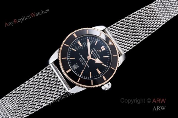 (GF) New Breitling Superocean Heritage ii 42mm Two Tone Black Replica Watches (GF) New Breitling Superocean Heritage ii 42mm Two Tone Black Replica Watches