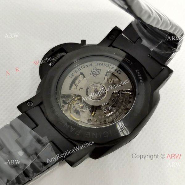 Fake Panerai Luminor GMT PAM 1441 Men Watch Black Steel Fake Panerai Luminor GMT PAM 1441 Men Watch Black Steel
