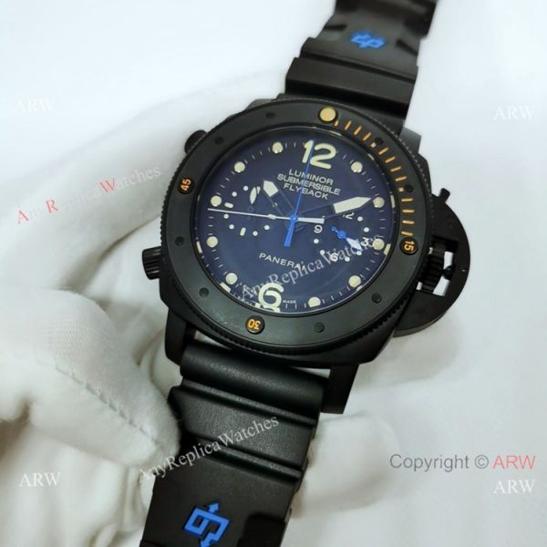 New Panerai Submersible Flyback PAM615 All Black Watch 47MM New Panerai Submersible Flyback PAM615 All Black Watch 47MM