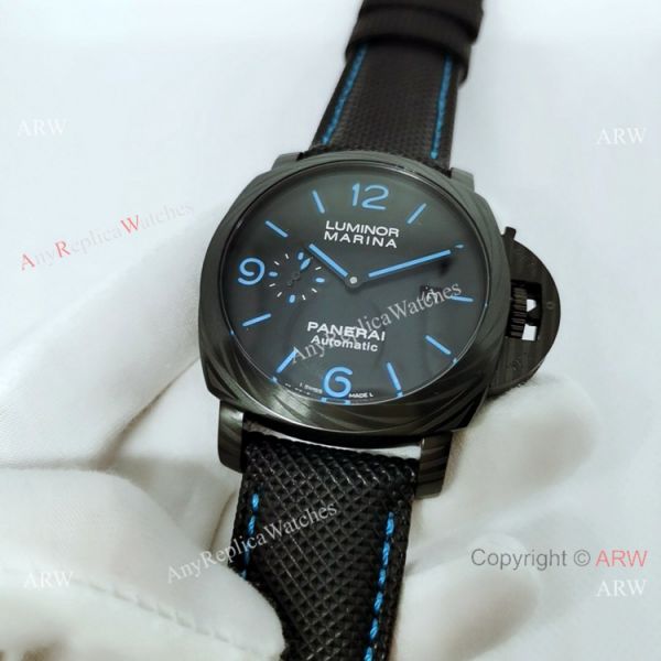 New Panerai Luminor Marina CarbotechtTM Blue Markers Fake Panerai Watch PAM1661 New Panerai Luminor Marina CarbotechtTM Blue Markers Fake Panerai Watch PAM1661