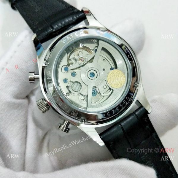 IWC Portuguese Rattrapante SS White Dial Watch Automatic Movement IWC Portuguese Rattrapante SS White Dial Watch Automatic Movement