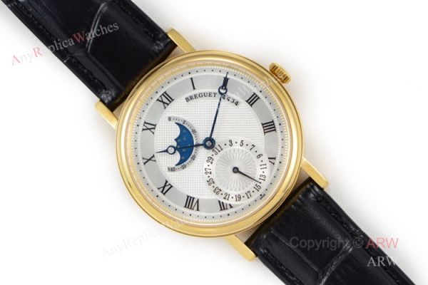 Replica Breguet Classique Automatic Watch Yellow Gold Breguet Classique Moonphase Dial Replica Breguet Classique Automatic Watch Yellow Gold Breguet Classique Moonphase Dial